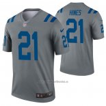 Camiseta NFL Legend Indianapolis Colts Nyheim Hines Inverted Gris