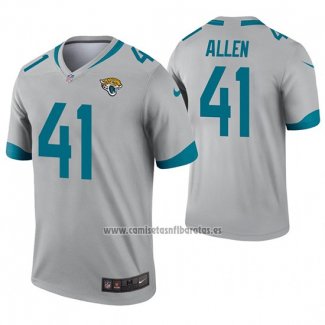 Camiseta NFL Legend Jacksonville Jaguars 41 Josh Allen Inverted Gris