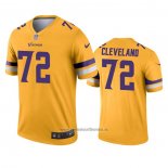 Camiseta NFL Legend Minnesota Vikings Ezra Cleveland Inverted Oro