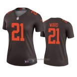 Camiseta NFL Legend Mujer Cleveland Browns Denzel Ward Alterno 2020 Marron
