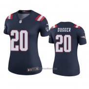 Camiseta NFL Legend Mujer New England Patriots Kyle Dugger Azul Color Rush