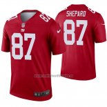 Camiseta NFL Legend New York Giants 87 Sterling Shepard Inverted Rojo