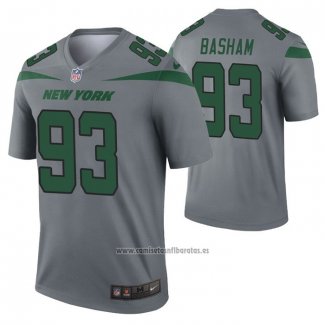 Camiseta NFL Legend New York Jets Tarell Basham Inverted Gris