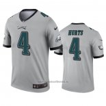 Camiseta NFL Legend Philadelphia Eagles Jalen Hurts Inverted Gris