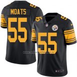 Camiseta NFL Legend Pittsburgh Steelers Moats Negro
