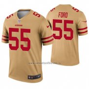 Camiseta NFL Legend San Francisco 49ers 55 Dee Ford Inverted Oro