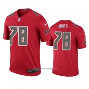 Camiseta NFL Legend Tampa Bay Buccaneers Tristan Wirfs Rojo Color Rush