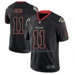 Camiseta NFL Limited Atlanta Falcons Julio Jones Negro Color Rush 2018 Lights Out