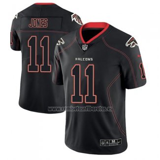 Camiseta NFL Limited Atlanta Falcons Julio Jones Negro Color Rush 2018 Lights Out