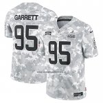 Camiseta NFL Limited Cleveland Browns Myles Garrett 2024 Salute To Service Gris