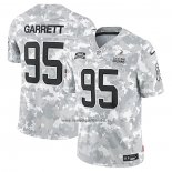 Camiseta NFL Limited Cleveland Browns Myles Garrett 2024 Salute To Service Gris