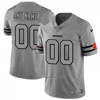 Camiseta NFL Limited Cleveland Browns Personalizada Team Logo Gridiron Gris