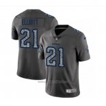 Camiseta NFL Limited Dallas Cowboys Elliott Static Fashion Gris