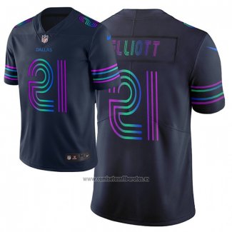 Camiseta NFL Limited Dallas Cowboys Ezekiel Elliott Ciudad Edition Azul