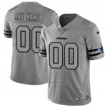 Camiseta NFL Limited Dallas Cowboys Personalizada Team Logo Gridiron Gris