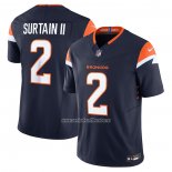 Camiseta NFL Limited Denver Broncos Patrick Surtain II Alterno Vapor F.U.S.E. Azul