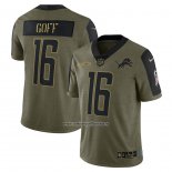 Camiseta NFL Limited Detroit Lions Jared Goff 2021 Salute To Service Verde
