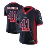 Camiseta NFL Limited Houston Texans Zach Cunningham Azul 2018 Rush Drift Fashion