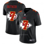 Camiseta NFL Limited Kansas City Chiefs Butker Logo Dual Overlap Negro