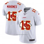 Camiseta NFL Limited Kansas City Chiefs Mahomes Logo Dual Overlap Blanco