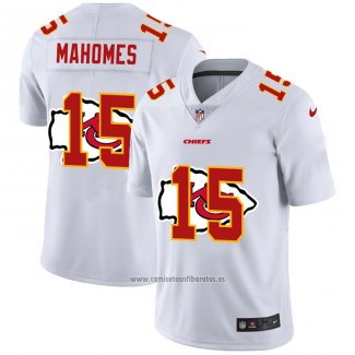 Camiseta NFL Limited Kansas City Chiefs Mahomes Logo Dual Overlap Blanco