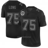 Camiseta NFL Limited Las Vegas Raiders Long 2019 Salute To Service Negro