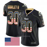 Camiseta NFL Limited Los Angeles Rams Gurley II Rush USA Flag Negro