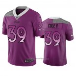 Camiseta NFL Limited Minnesota Vikings Brian Cole Ii Ciudad Edition Violeta