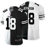 Camiseta NFL Limited Minnesota Vikings Jefferson White Black Split