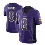 Camiseta NFL Limited Minnesota Vikings Kirk Cousins Violeta 2018 Rush Drift Fashion