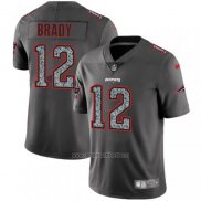 Camiseta NFL Limited New England Patriots Brady Static Fashion Gris