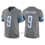 Camiseta NFL Limited Nino Detroit Lions 9 Matthew Stafford Gris 2017