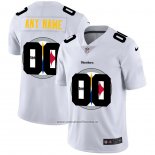 Camiseta NFL Limited Pittsburgh Steelers Personalizada Logo Dual Overlap Blanco