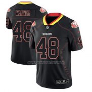 Camiseta NFL Limited San Francisco 49ers Frojo Warner Negro Color Rush 2018 Lights Out