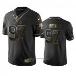 Camiseta NFL Limited San Francisco 49ers Nick Bosa Golden Edition Negro