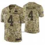 Camiseta NFL Limited San Francisco 49ers Nick Mullens 2018 Salute To Service Camuflaje