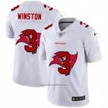 Camiseta NFL Limited Tampa Bay Buccaneers Winston Logo Dual Overlap Blanco