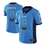 Camiseta NFL Limited Tennessee Titans Marcus Mariota Azul Luminoso 2018 Rush Drift Fashion