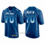 Camiseta NFL Pro Bowl Dallas Cowboys 70 Zack Martin NFC 2018 Azul