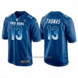 Camiseta NFL Pro Bowl New Orleans Saints 13 Michael Thomas NFC 2018 Azul