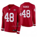 Camiseta NFL Therma Manga Larga San Francisco 49ers Fred Warner Rojo