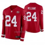 Camiseta NFL Therma Manga Larga San Francisco 49ers K'waun Williams Rojo