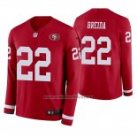Camiseta NFL Therma Manga Larga San Francisco 49ers Matt Breida Rojo