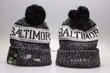 Gorro Baltimore Ravens Negro Blanco