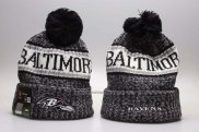 Gorro Baltimore Ravens Negro Blanco