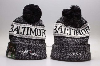 Gorro Baltimore Ravens Negro Blanco