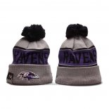 Gorro Beanie Baltimore Ravens Violeta Gris