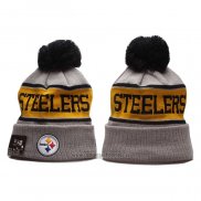 Gorro Beanie Pittsburgh Steelers Gris Amarillo Negro