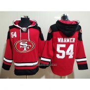 Sudaderas con Capucha San Francisco 49ers Fred Warner Rojo