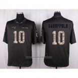 Camiseta NFL Anthracite New England Patriots Garoppolo 2016 Salute To Service